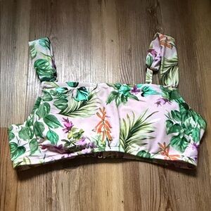 Kona Sol Tropical Floral Women's Swim Crop Top